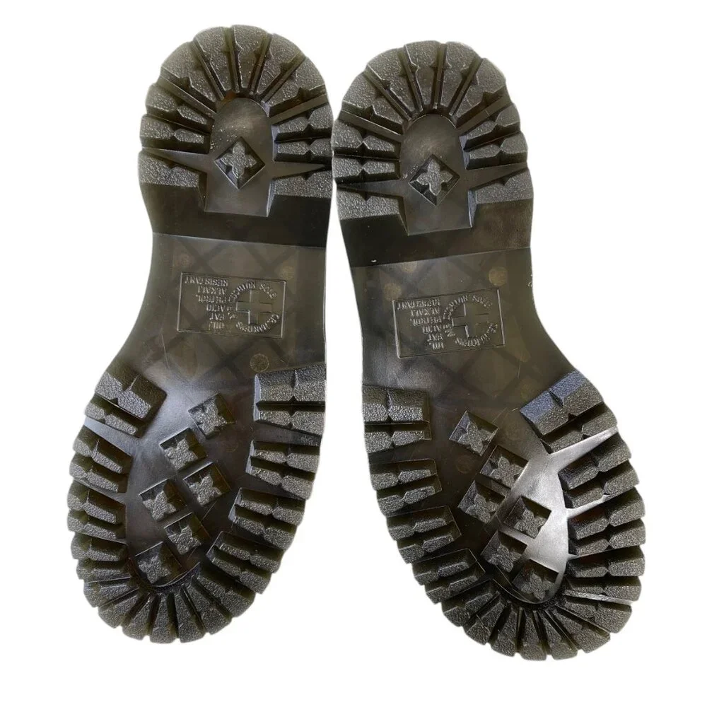 SOLD ✨ Dr. Martens Jadon Platform Boots Olive Green Smooth Leather Women’s 7 NWT - Picture 7 of 7